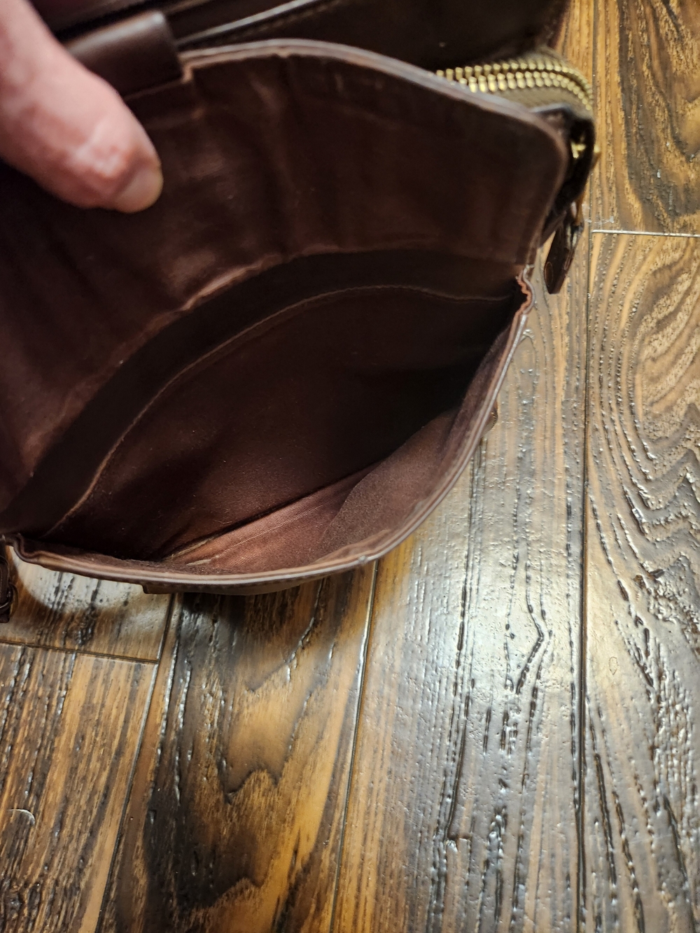 Vintage Fossil Dark Brown Leather Multi-Pocket Crossbody Organizer Bag NICE! - Picture 16 of 16